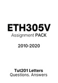 ETH305V - Combined Tut201 Letters (2010-2020) 