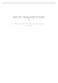 NUR 2633 – Study Guide Test 1/50 questions with ANSWERS