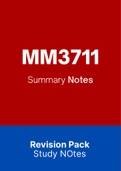 MNM3711 - Notes (Summary)