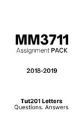 MNM3711 - Combined Tut201 Letters (2018-2019) 