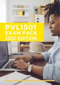 PVL1501 LATEST Exam Answer Pack for 2023 (Questions and Answers)