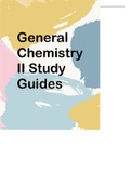 General Chemistry II Study Guides