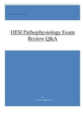  HESI Pathophysiology Exam Review Q&A
