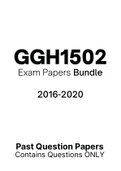 GGH1502 (ExamPack, QuestionsPACK)