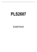 PLS2607 EXAM PACK 2022