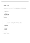 CMIT 321 Final Exam Version 1. Questions And Answers. Latest Exam