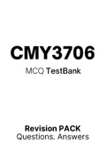 CMY3706 (Notes, ExamPACK, QuestionPACK, MCQ Test Bank)