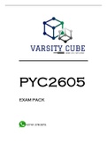 PYC2605  EXAM PACK 2022