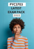 PYC3703 Exam Pack LATEST and Assignment Memos (Multiple Choice Questions and Answers)