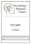 PYC2605 2022 Testbank