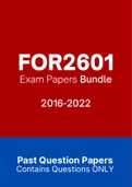 FOR2601 - Exam Questions PACK (2016-2022)
