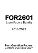 FOR2601 - Exam Questions PACK (2016-2022) 