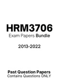 HRM3706 - Previous Exam Papers (2013-2022)