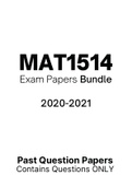MAT1514 - Exam Questions PACK (2020-2021)