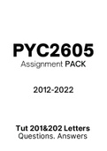 PYC2605 - Combined Tut201 & 202 Letters (2012-2022)