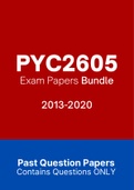 PYC2605 - Exam Questions Papers (2013-2020)