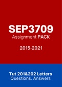 SEP3709 - Combined Tut201 Letters (2015-2021)