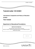 ICH4801 - International, Comparative and History of Education Assignment 1 MCQ's