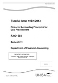 FAC1503 - FINANCIAL ACCOUNT STUDY BUNDLE 