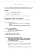 Criminal Procedure 271 notes for chapters 1-7