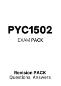PYC1502 - MCQ ExamPACK (2022)