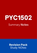 PYC1502 - Notes (Summary)