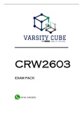 CRW2603 EXAM PACK 2022