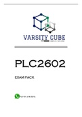 PLC2602 EXAM PACK 2022