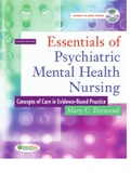 Essentials of Psychiatric Mental Health Nursing: Concepts of Care in Evidence-Based Practice 4th Edition