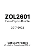 ZOL2601 - Exam Questions PACK (2017-2022)