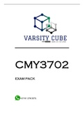 CMY3702 EXAM PACK 2022