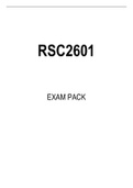 RSC2601 EXAM PACK 2022
