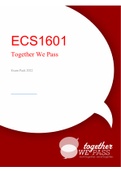 ECS1601 2022 EXAM PACKS AND STUDY NOTES