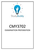 CMY3702  EXAMINATION PREPARATION 2022