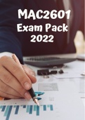 MAC2601 Questions & Answers Exam Pack For Year 2022