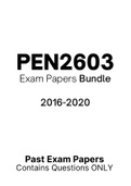 PEN2603 - Exam Questions PACK (2016-2020)