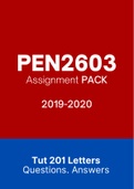 PEN2603 - Combined Tut201 Letters (2019-2020)