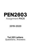 PEN2603 - Combined Tut201 Letters (2019-2020)