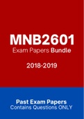MNB2601 - Exam Questions PACK (2018-2019)