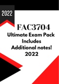 FAC3704 Ultimate Exam Pack - Additional notes!