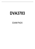 DVA3703 EXAM PACK 2022