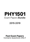 PHY1501 - Exam Questions PACK (2015-2019)