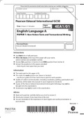 Pearson Edexcel International GCSE || English Language APAPER 1: Non-fiction Texts and Transactional Writing || QUESTION PAPER 2022