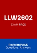 LLW2602 - EXAM PACK (2022)