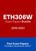 ETH306W - Exam Questions PACK (2010-2021)