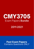 CMY3705 - Exam Questions PACK (2011-2021)