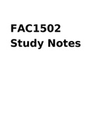 FAC1502 Summary Study Notes
