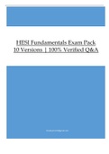 HESI Fundamentals Exam Pack 10 Versions | 100% Verified Q&A