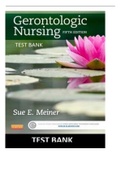 Gerontologic Nursing 5th Edition by Meiner TEST BANK