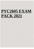 PYC2605 EXAM PACK 2021